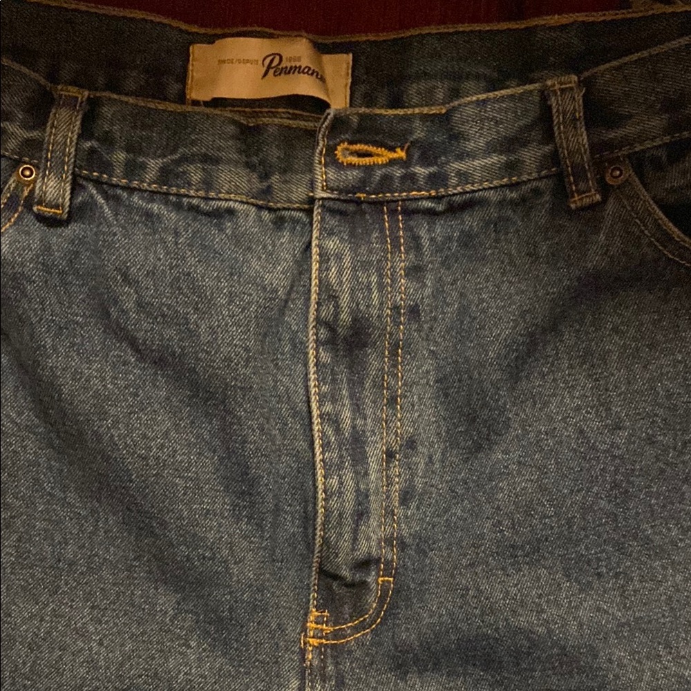 Men's Blue Bootcut Jeans - Picture 5 of 6